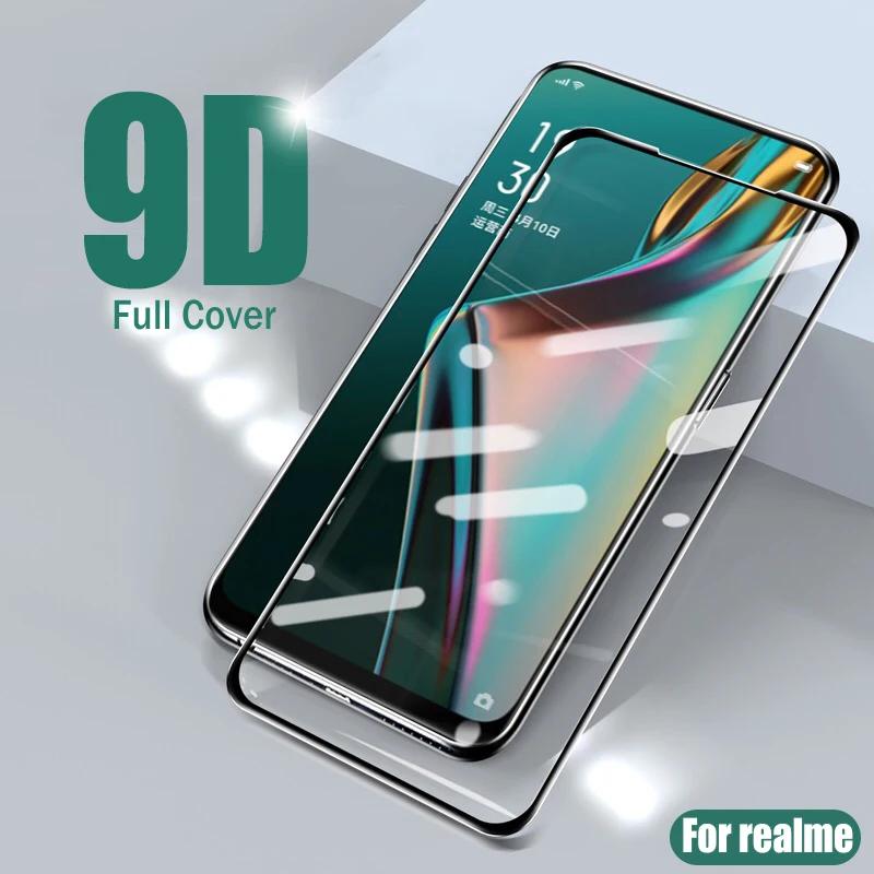 9D полное покрытие закаленное стекло для Oppo Realme X2 Pro XT X Защита экрана F11 Reno 2