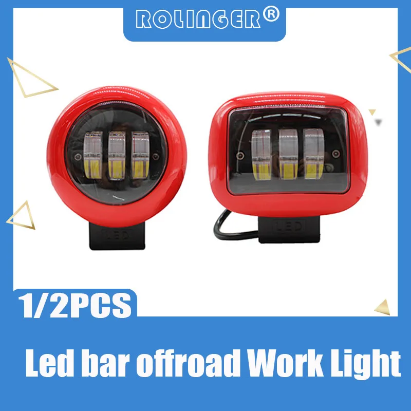 

Led bar offroad Work Light Bar 30W 12V 24V 4x4 Fog Light Off Road Lights Boat driving Lights 1/2PCS Waterproof For SUV