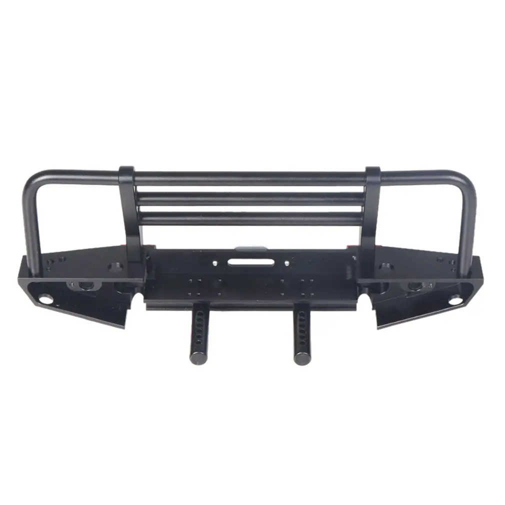 Металлический передний бампер со светодиодный светильник для 1/10 RC Гусеничный автомобиль осевой SCX10 90046 Traxxas TRX-4 TRX4 аксессуары