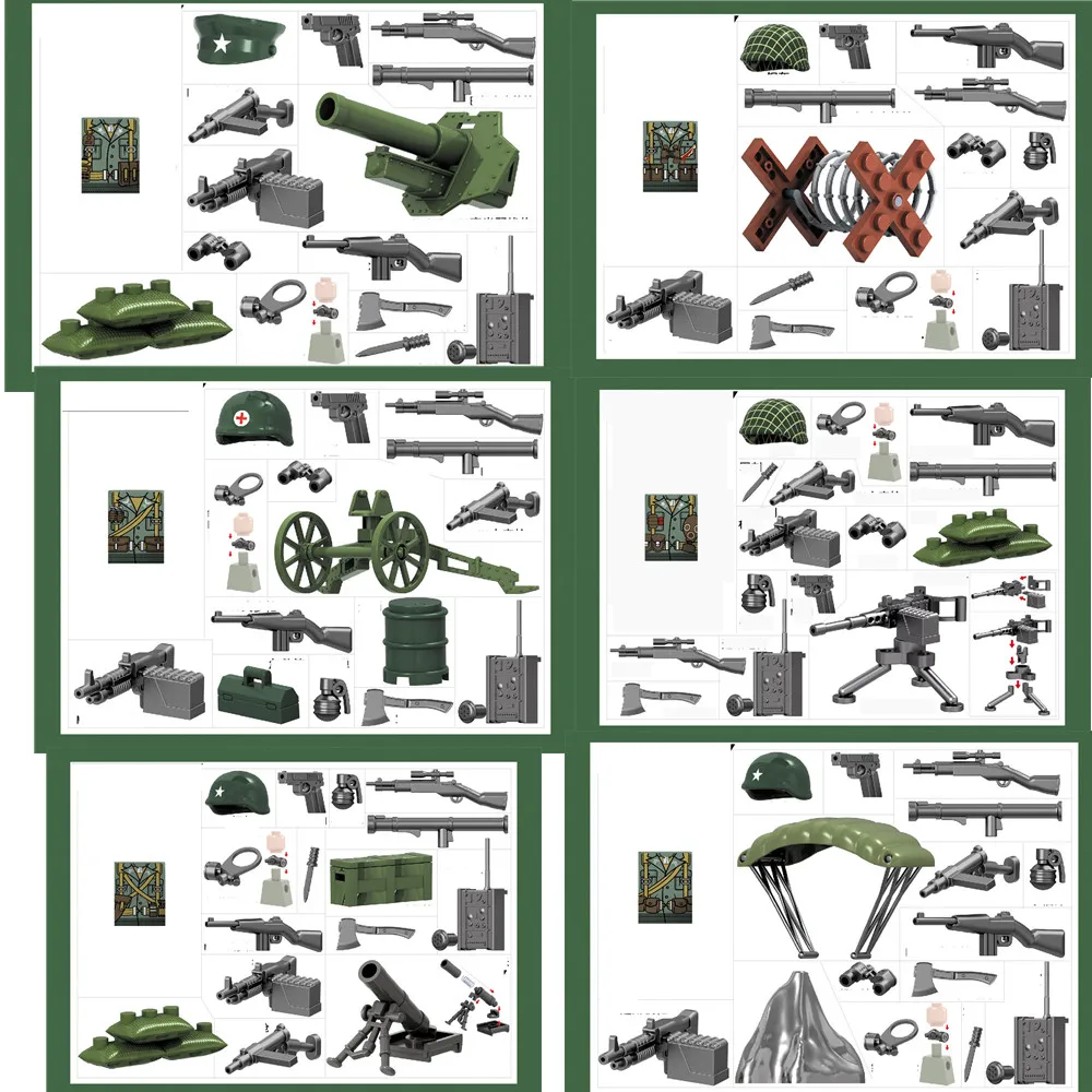 Army Navy Seals forze speciali team Soldier Building Blocks Fit LEGO x 12 