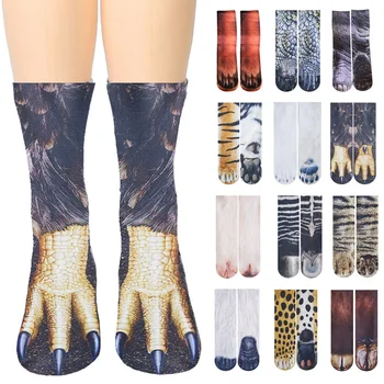 

Animal Paw Socks Unisex 3D Print Novelty Stockings for Adult & Kids Gifts Prank Christmas Party TT@88