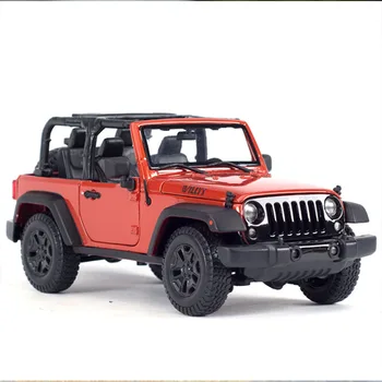 

1:18 classic Car Models Jeep Wrangler Rubicon Jeep Herdsman Willis SUV Metal Model Automobile Toy Vehicle Diecast collection