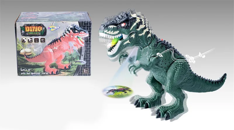 

Children Shining Walk Animal Model Electric Dinosaur T-Rex Toy Stall Supply of Goods