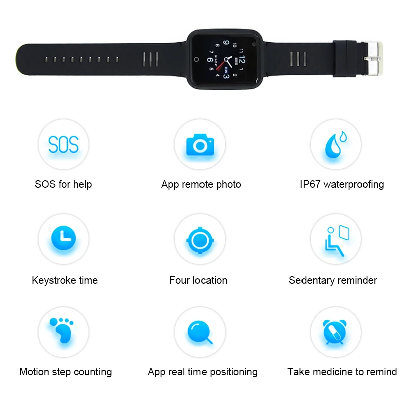 4G gps трекер Watcher с камерой голосовое видео телефон часы для Eldrely видео SOS Вызов Smartwatch бесплатное приложение SMS Отслеживание для детей