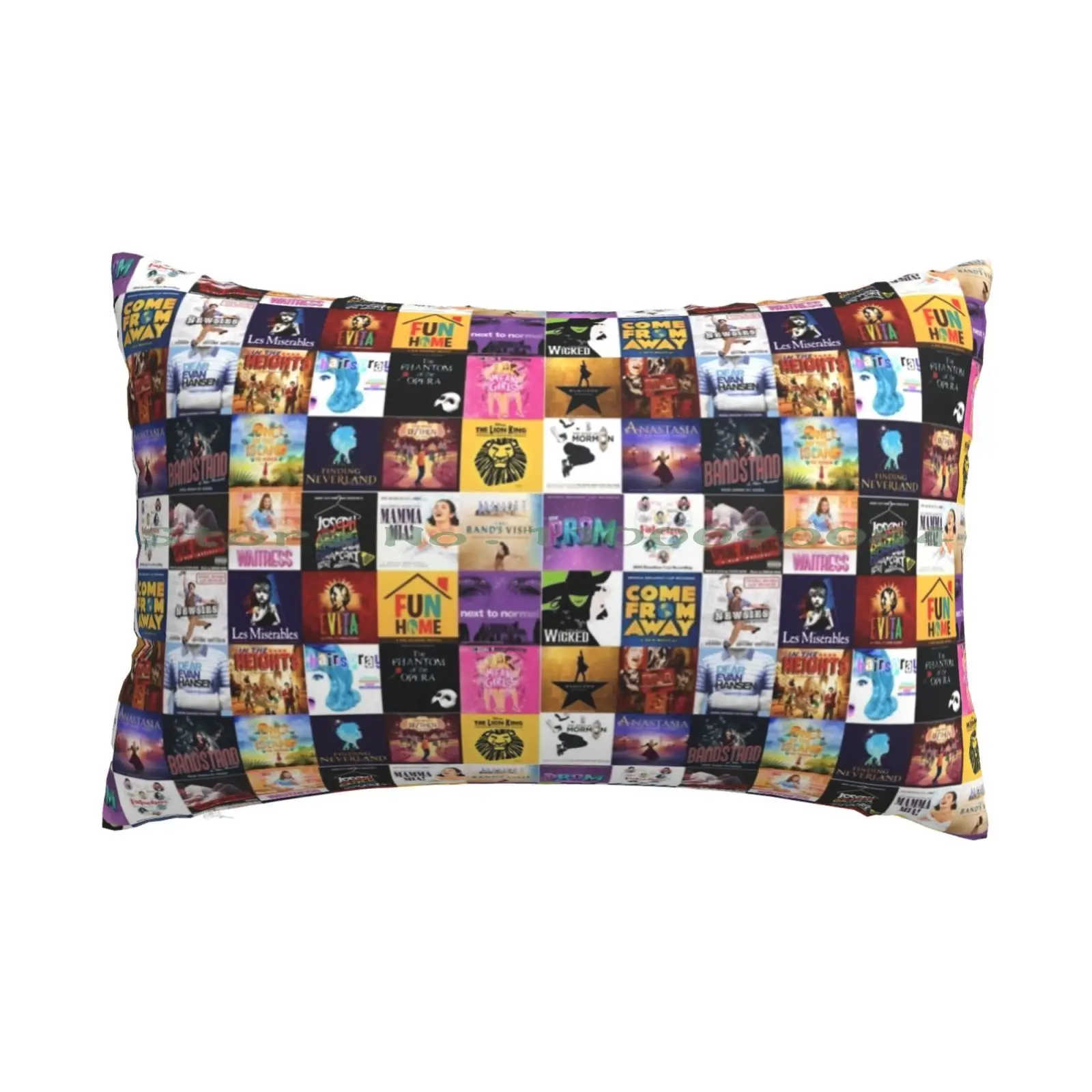 

Broadway's Must Sees! Pillow Case 20x30 50*75 Sofa Bedroom Broadway Musicals Theater Tonys Long Rectangle Pillowcover Home