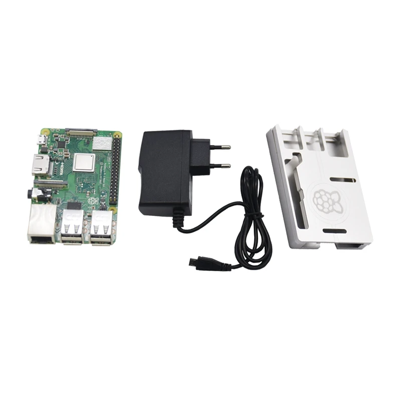 3 в 1 Raspberry Pi 3 Model B+(плюс)+ ЧПУ Алюминий чехол с выходом 5V 2.5A Мощность адаптер Наборы штепсельная вилка европейского стандарта