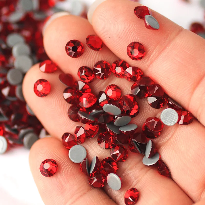 

Siam 2088 Hotfix Flatback Glitter Crystal Rhinestones For Crafts Accessories DIY Strass Beads Garment Shoes Decorations