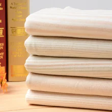 50*190 см эластичная полосатая хлопковая трикотажная ткань для шитья одежды для детей, чистый натуральный органический материал, хлопковая ткань