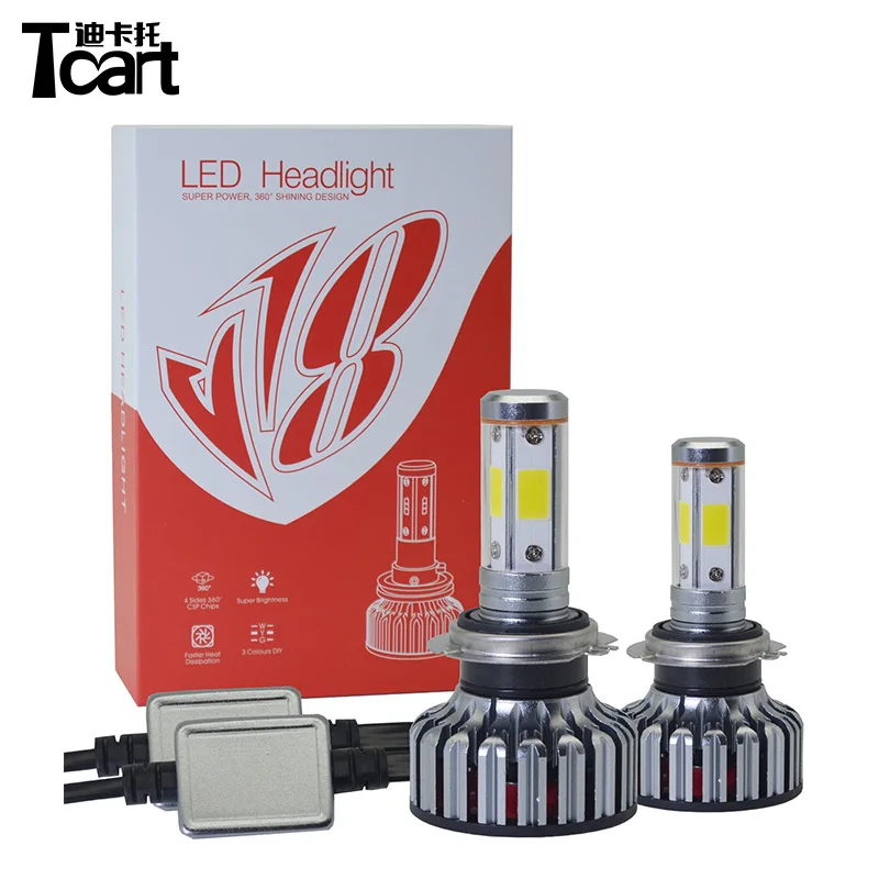 Светодиодная фара Tcart H11 H7 9005 9006 для Honda Accord CRV Civic Fit City Jazz vision 90 Вт Автомобильные