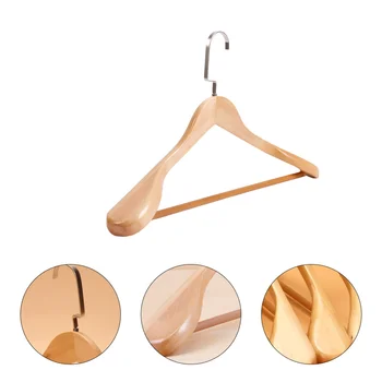

1 Pc Thicken Wide Hanger Traceless Coat Hanger Solid Drying Rack for Home Use