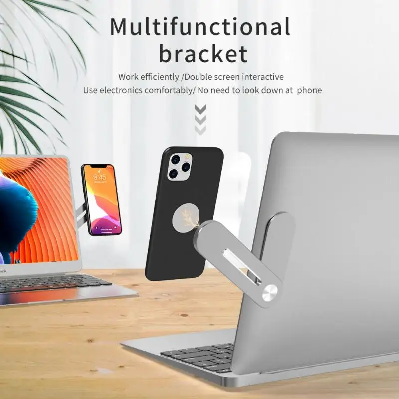 High Quality Holder Screen Support Laptop Side Mount Holder Phone Expand Bracket For Tablet PC Aluminum Alloy Mobile Phone Holde|Phone Holders & Stands| - AliExpress