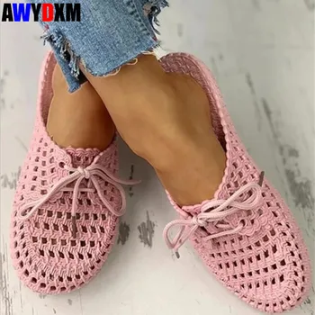 

Women slippers summer hollow Soft bottom shoes woman Cross strap flat sandals ladies Bathroom slippers Non-slip beach slides