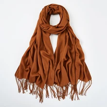 Зимний шарф женский тонкий кашемировый шарф шали мягкие женские зимние теплые женские пончо палантины