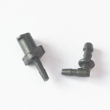 50 пар черных трубчатых разъемов для акустической трубки, наушников Walkie Talkie