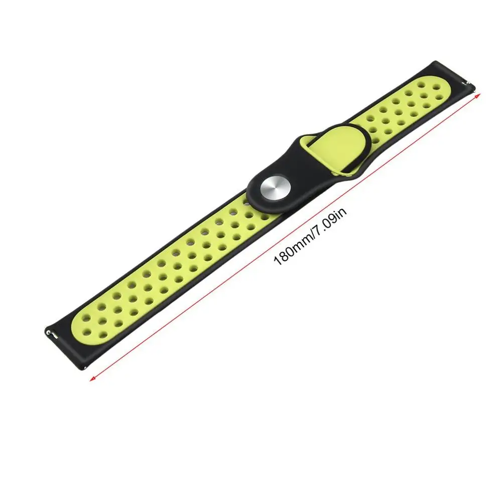 yellow black Ремешок для наручных часов COLMI SN12 SN60 SPORT3 ремешок для наручных часов браслет напульсники умный Браслет Силиконовый водонепроницаемый relogio - Цвет: yellow black