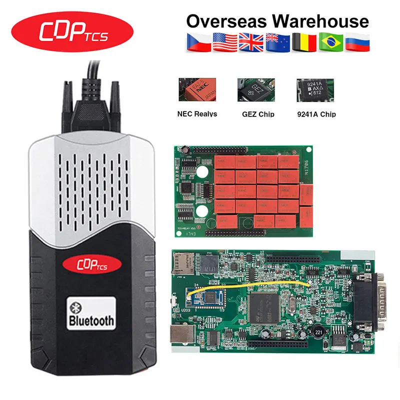 CDP TCS V5.008 R2 V3.0 реле NEC OBD2 сканер cdp tcs pro plus Авто диагностический инструмент для
