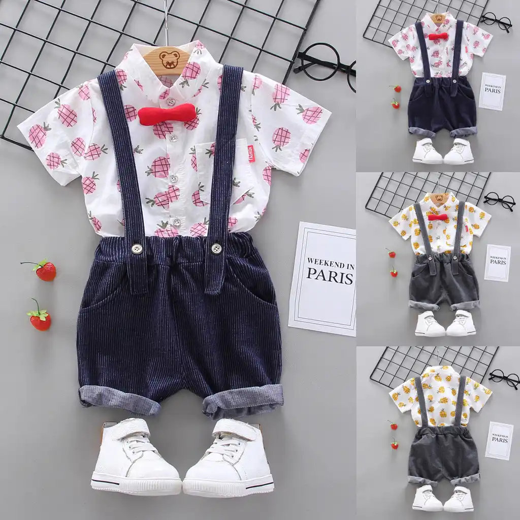 suspender dress for baby boy