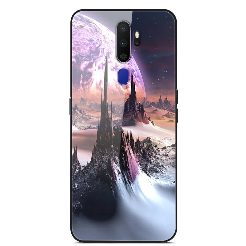 Для OPPO A9 чехол из закаленного стекла жесткий чехол для телефона для OPPO A9 A 9 A 5 TPU бампер чехол s для OPPO A5 A11X - Цвет: 48