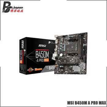 

MSI B450M A PRO MAX M-ATX AMD B450 DDR4 4133(OC) MHz,M.2,SATAIII,USB3.2,HDMI,DVI-D,32G,best support R9 Desktop CPU Socket AM4