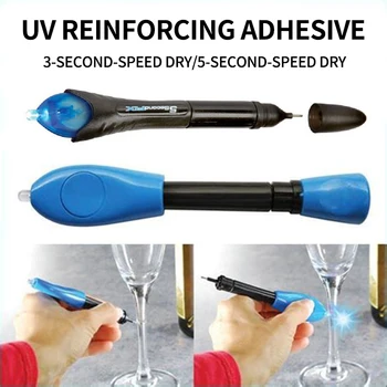 

5/3 Second Quick Fix Super Powered Liquid Plastic Welding Uv Light Glue Pen In Caulk Mobile Line Repair Tool With Glue Supplies