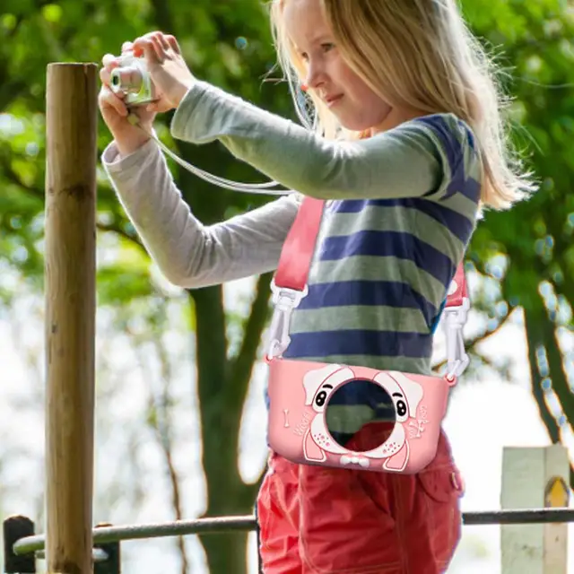 Children's Camera Silicone Shell Easy To Adjust Cartoon SLR Digital Children's Camera Silicone Case Anti-fall Protection Camera 3