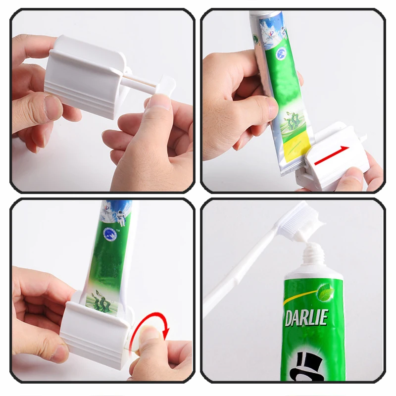Bathroom Accessories Toothpaste Device Multifunctional Dispenser Facial Cleanser Squeezer Clips Manual Lazy Tube Squeezer Press 4