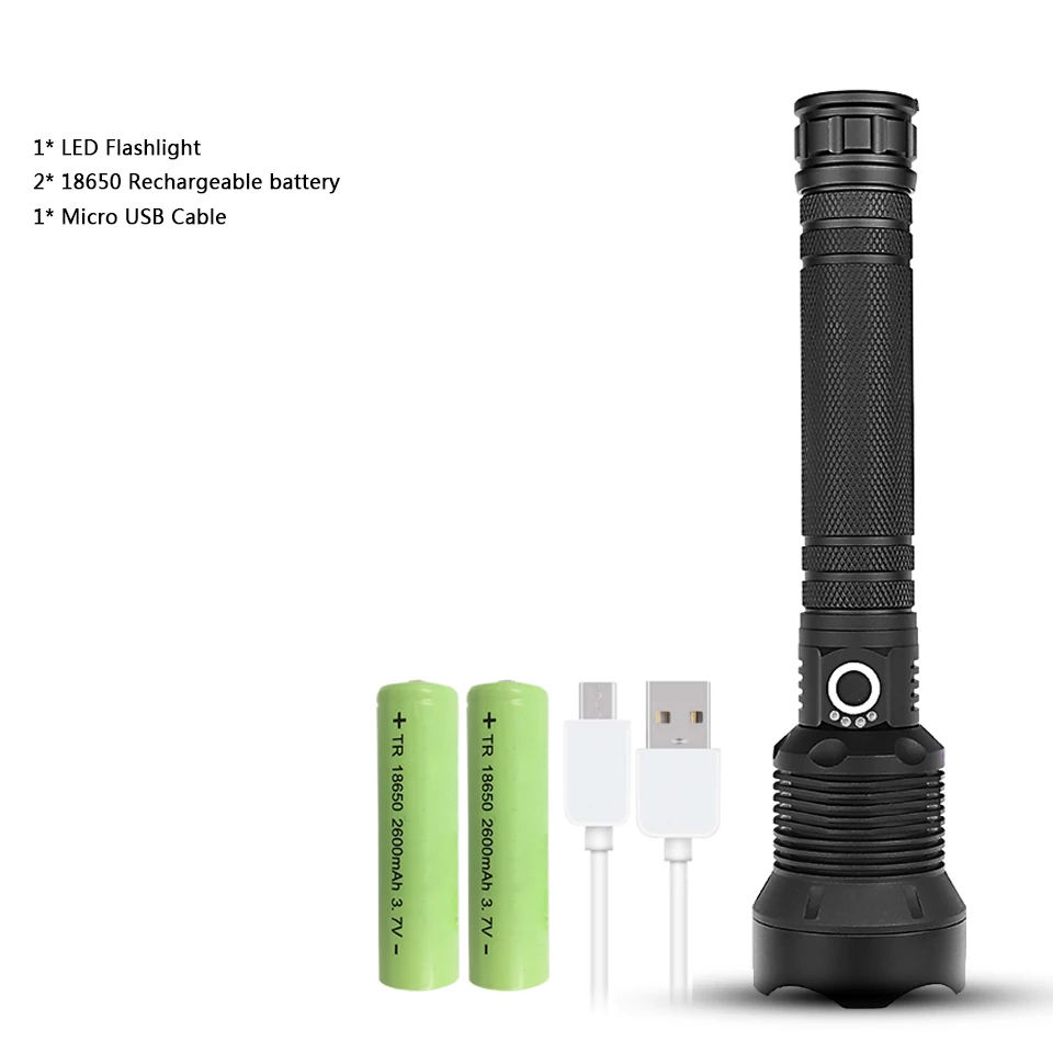 Package F Самый мощный XHP90 фонарик с usb Zoom фонарь 18650 26650 перезаряжаемый аккумулятор VS XHP70.2 фонарик с яркостью - Испускаемый цвет: Package F