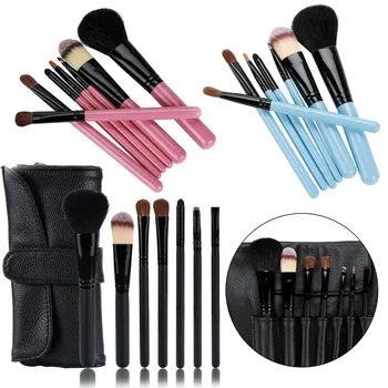 

7PCS Make Up Foundation brush Nylon eyeshadow eyebrow eyeliner soft Cosmetic Brushes Eye Shadow pinceis de maquiagem J906