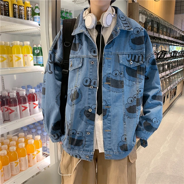 Blue Checkerboard Jacket For Men Fall Retro Trend Lapel Denim Jacket Ripped  Button Jean Jacket Outfit Coat Men Streetwear Jacket - AliExpress