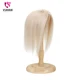 VSR-extensiones de cabello humano para mujer, accesorio con Clip de una pieza, Color rubio, Piano, 18 pulgadas de largo, 100%