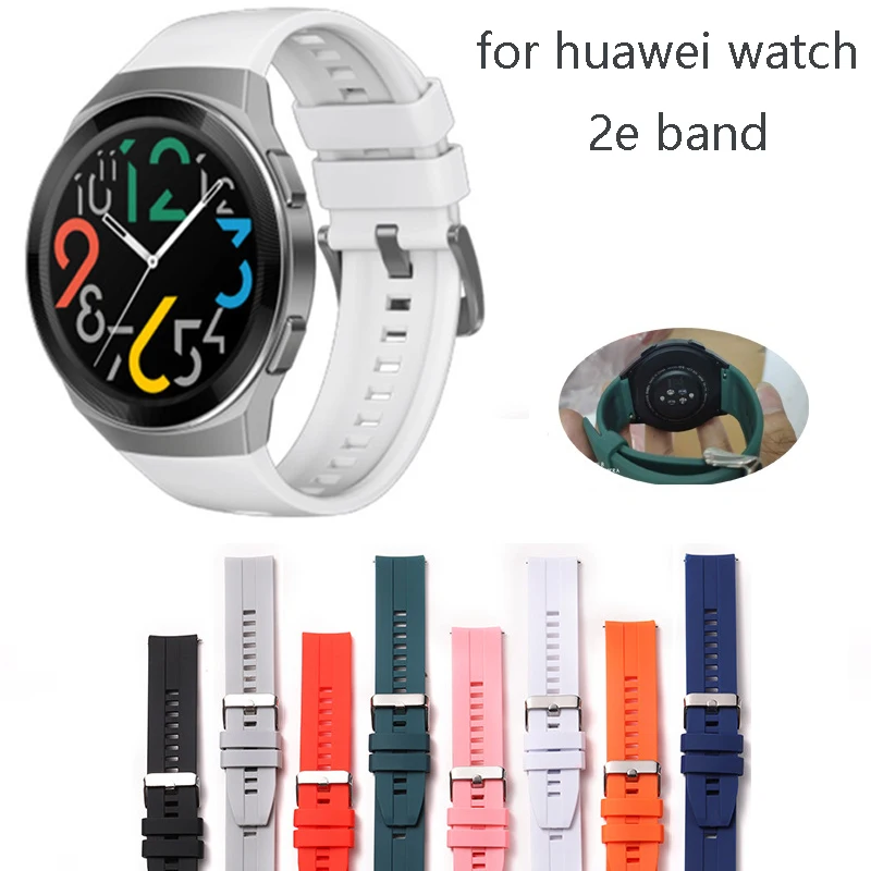 Ремешок силиконовый спортивный для Huawei Watch gt 2e 46 мм GT 2 браслет Honor magic аксессуары