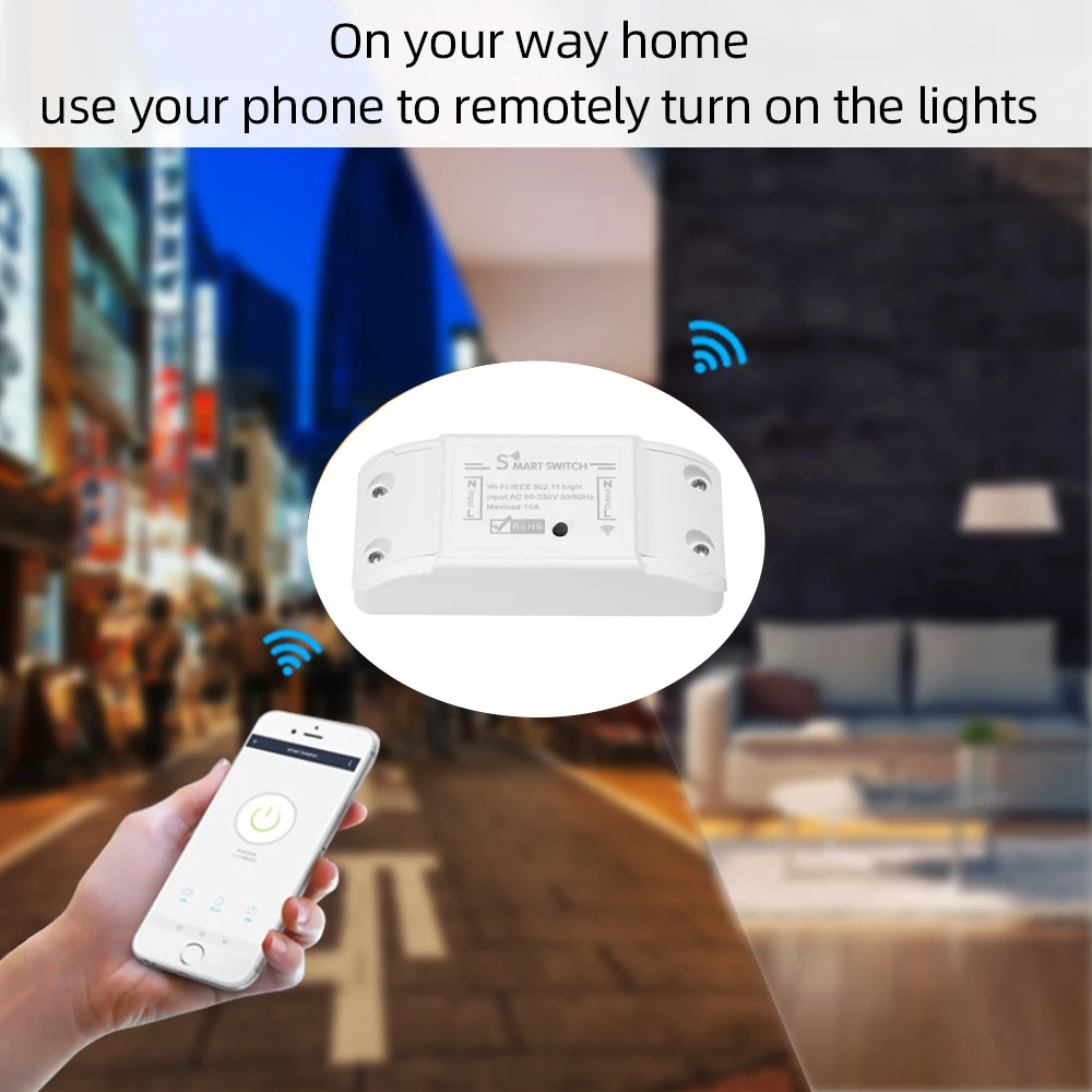 Беспроводной светильник TUYA Wi Fi переключатель приложение/голосовое/сенсорное