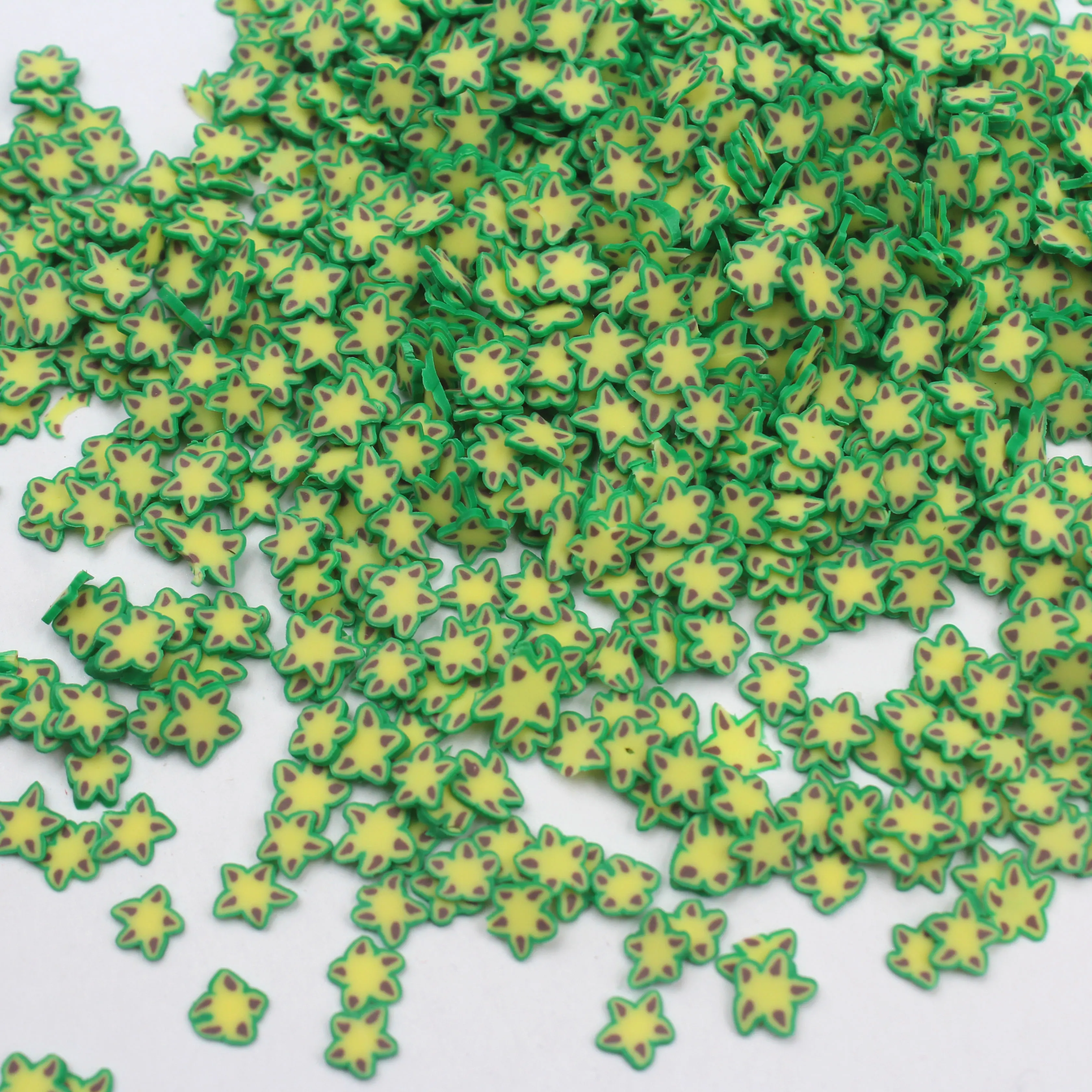 100 G/Lotto Del Polimero Fette Di Carambola Carambola Spruzza Per Le Arti E La Decorazione Mobile Fai Da Te Artigianato Filler Accessori