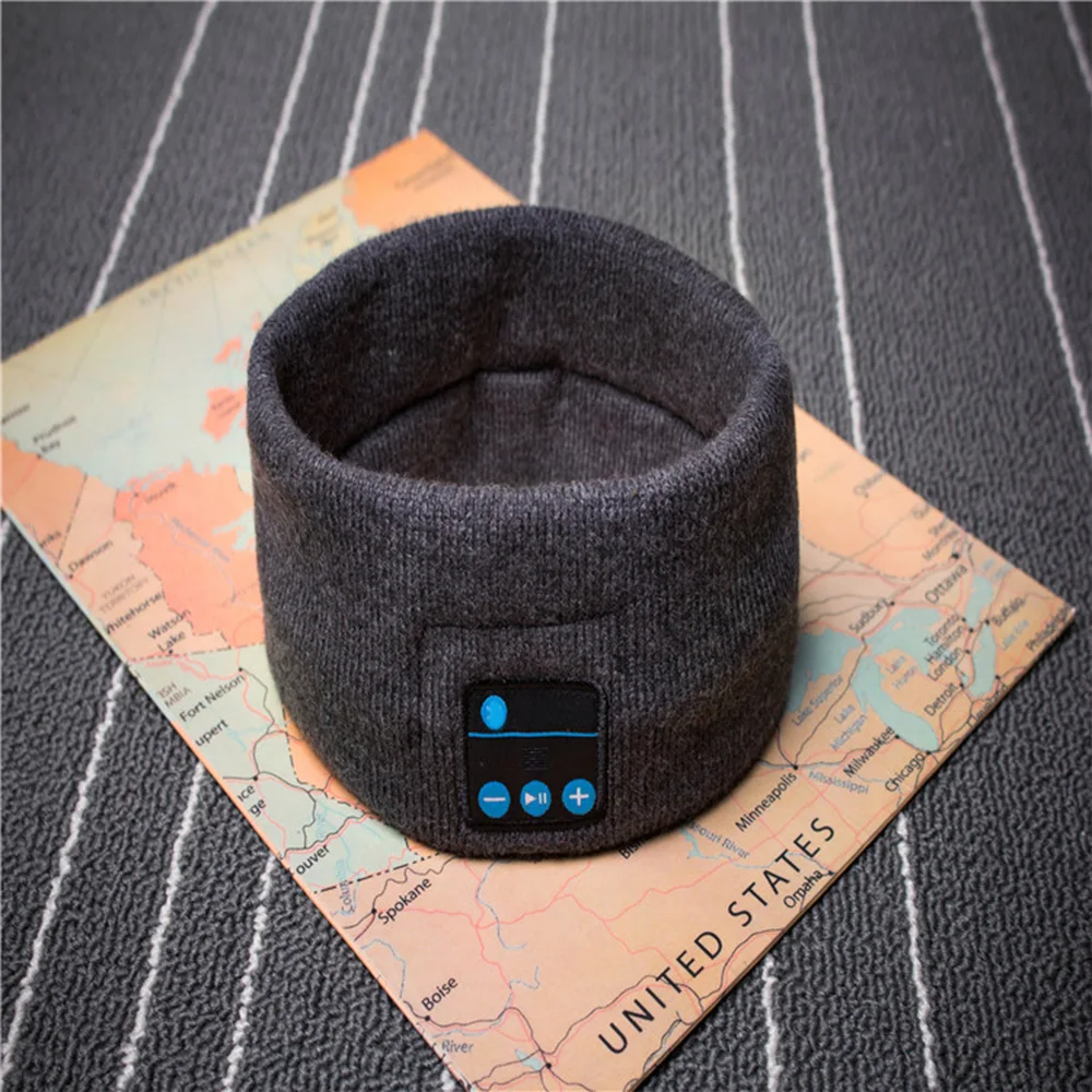 Bluetooth спортивная повязка Hifi наушники беспроводные наушники стерео гарнитура маска для сна плеер с микрофоном