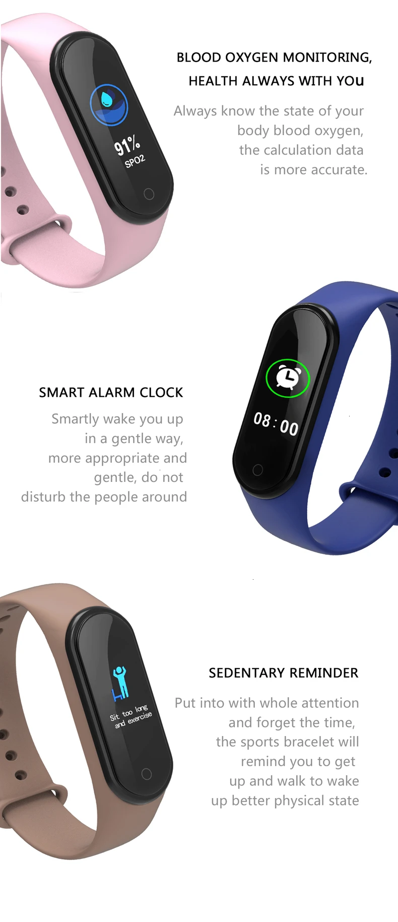 GIMTO, спортивный фитнес-браслет, умные часы, кровяное давление, кислород, монитор сердечного ритма, смарт-браслет для здоровья, браслет для huawei Honor 5