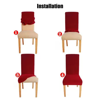

New Chair Covers with Printed Pattern Banquet Chair Seat Protector Slipcover Chair Covers Soft Spandex Fit Stretch Short Dining