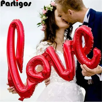 

Happy Valentines Day Gift Decor Saint San Valentin Decoration Heart Love Balloons Foil Ballons Ball Wedding Love You Globos