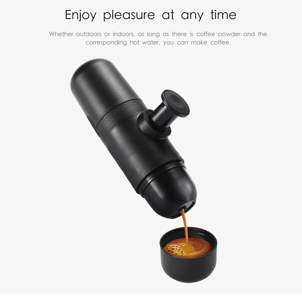 Hand-Pressed Portable Coffee Machine Espresso Machine Outdoor Portable
Coffee Cup Mini Coffee Pot Professional
