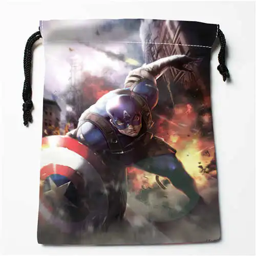 Bags Пользовательские печати captain_америка сумки для покупок на шнурках дорожный мешочек для хранения плавать Туризм игрушка сумка унисекс мульти Size18-12-05-63 - Цвет: Bags