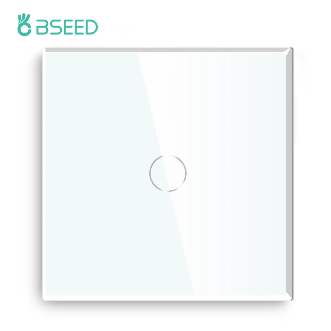 BSEED EU Standard Wall Touch Switch 1Gang 1Way 2Way 3 Colors White Black Golden Crystal Panel Touch Light Switch Led Light