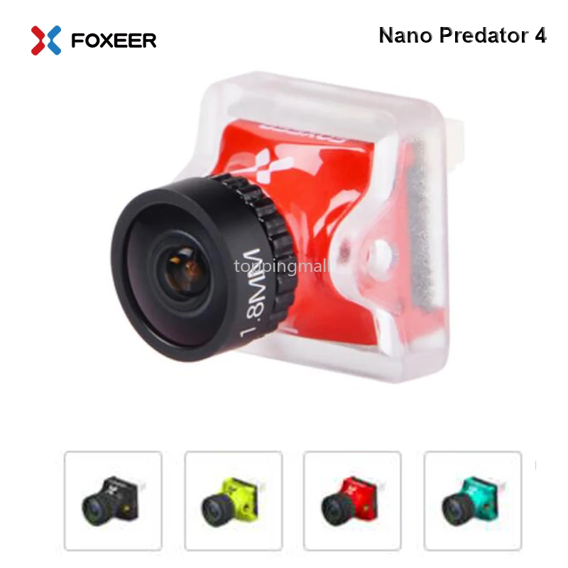 Foxeer Predator 4 Nano Super WDR 4ms низкая задержка 1000TVL FPV гоночная камера OSD 4:3 16:9 NTSC PAL для