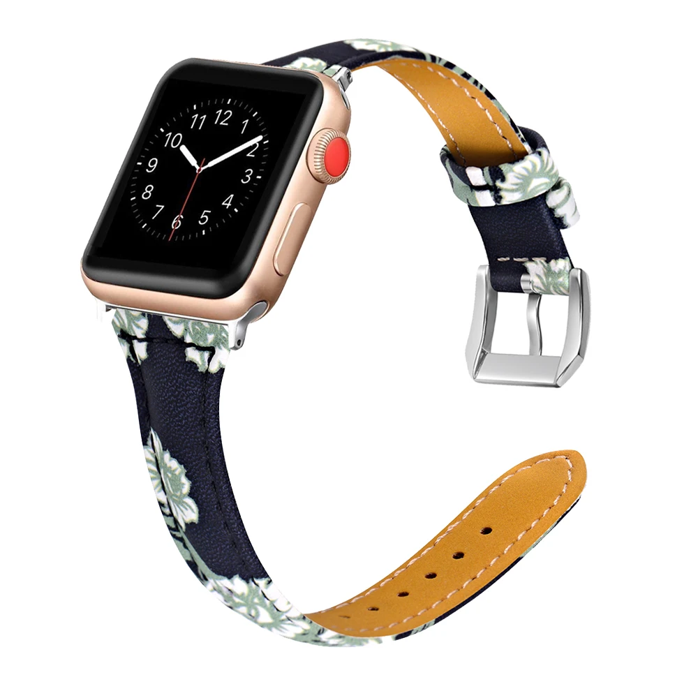Joyozy высокое качество Бизнес ремешок для наручных часов для apple Watch Series 5/4/3/2/1 классический кожаный чехол для apple watch 38mm 40 мм 42 44 мм