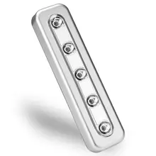 5 светодиодов беспроводной Ночной светильник шкаф гардероб лестница кухня спальня ночник ящик светильник er Внутреннее освещение