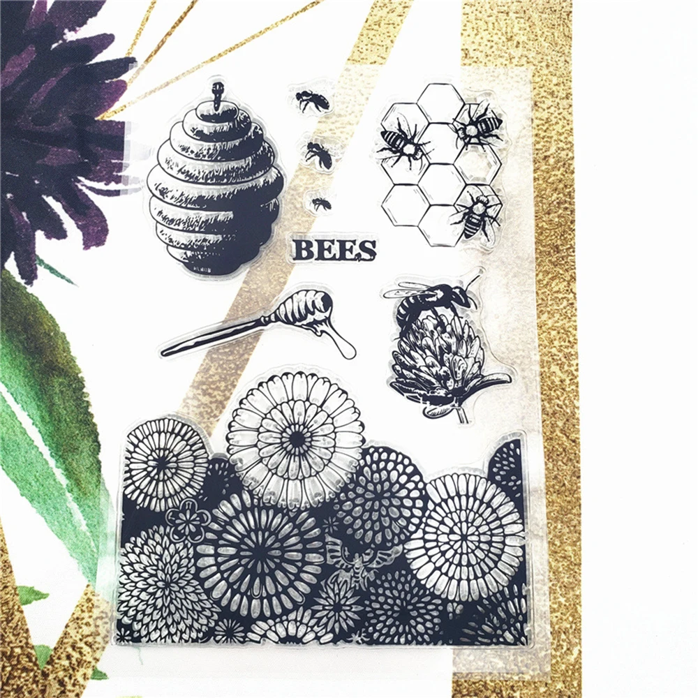 Lychee Life DIY Подсолнечник прозрачный штамп прозрачный силиконовый штамп печать лист для скрапбукинга Фотоальбом украшения
