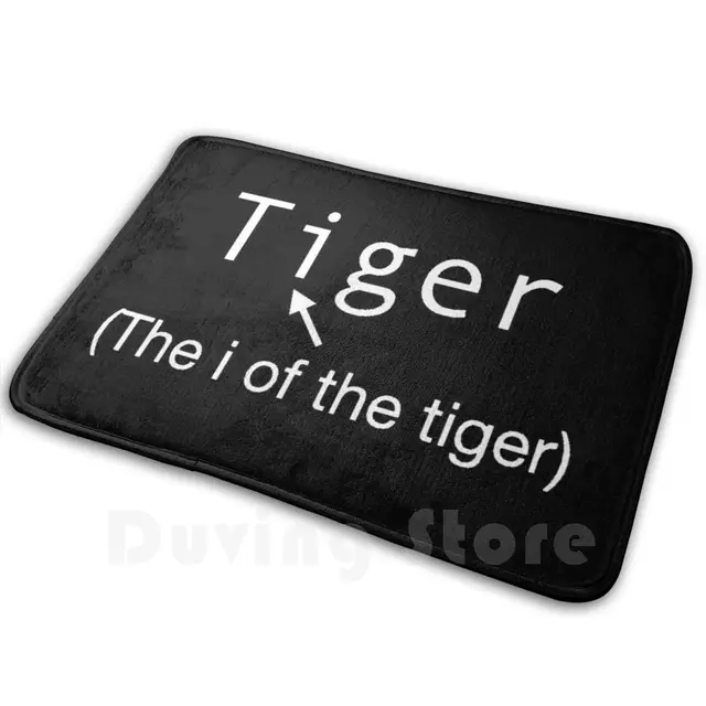 The I Of The Tiger Soft Non-Slip Tiger Carpet Mat Rug Cushion