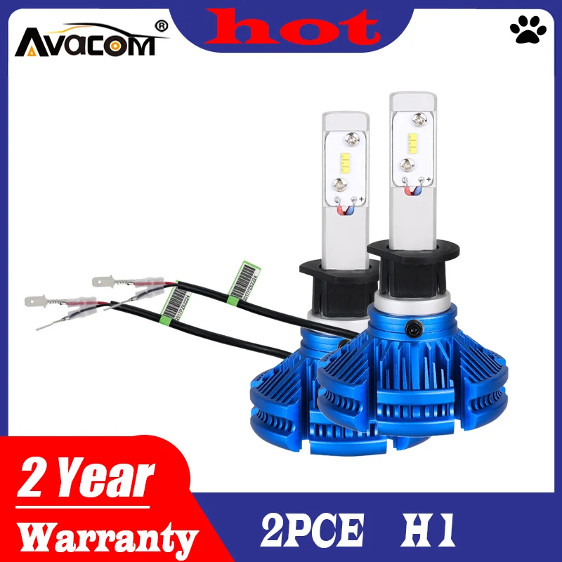 2019 New 2pcs H1 LED Fog Lights Headlight White 6500K COB Hi/Lo Beam Bulbs Driving Lamps Universal high quality | Автомобили и