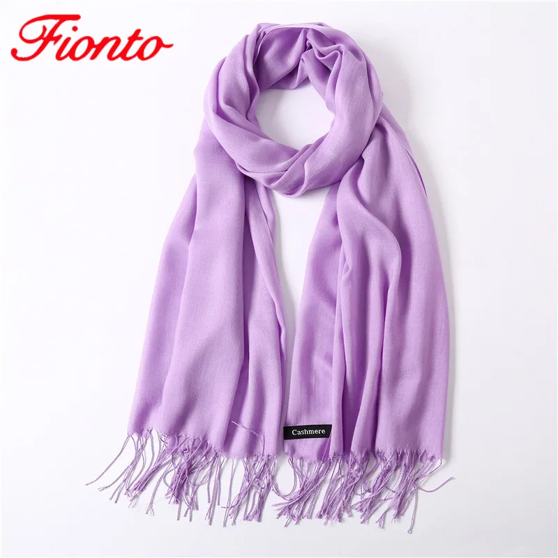 

2019 Fashion Solid Color Imitation Cashmere Scarfs Female Thin Section Spring Long Shawl Autumn Winter Warm Head Scarf AN1300