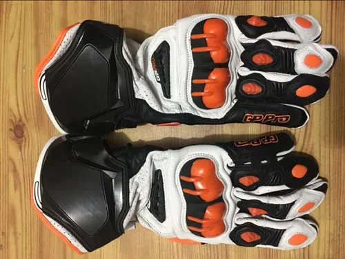 

New 6 Colors Alpine Leather GP Motorcycle Long Gloves Racing Driving For K TM Tema Motorbike Pro Gloves