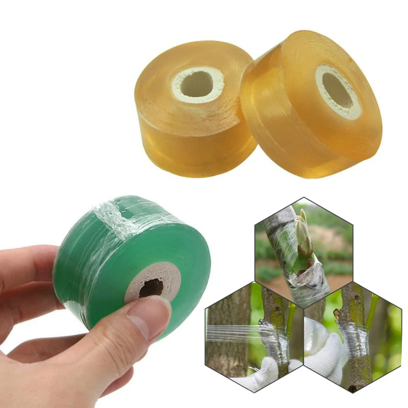 100/120/200M /Roll Grafting Tape Garden Tools Fruit Tree Secateurs Engraft Branch Gardening bind belt PVC tie Tape