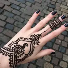 Хна для боди арта набор, тату паста конусы 3 шт+ хна аппликатор+ трафарет, сексуальные Временные татуировки Свадебные взрослые секс продукты